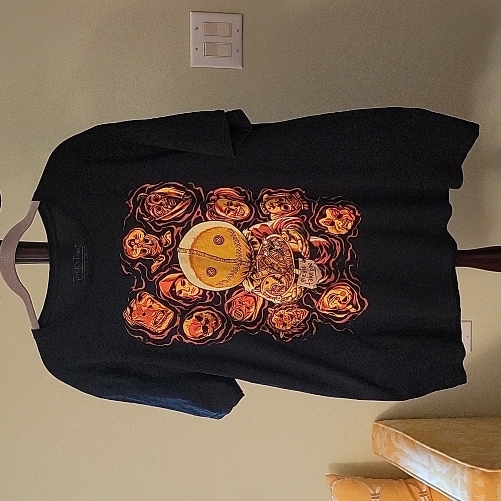 Black Graphic Tee - Men's Halloween Shirt